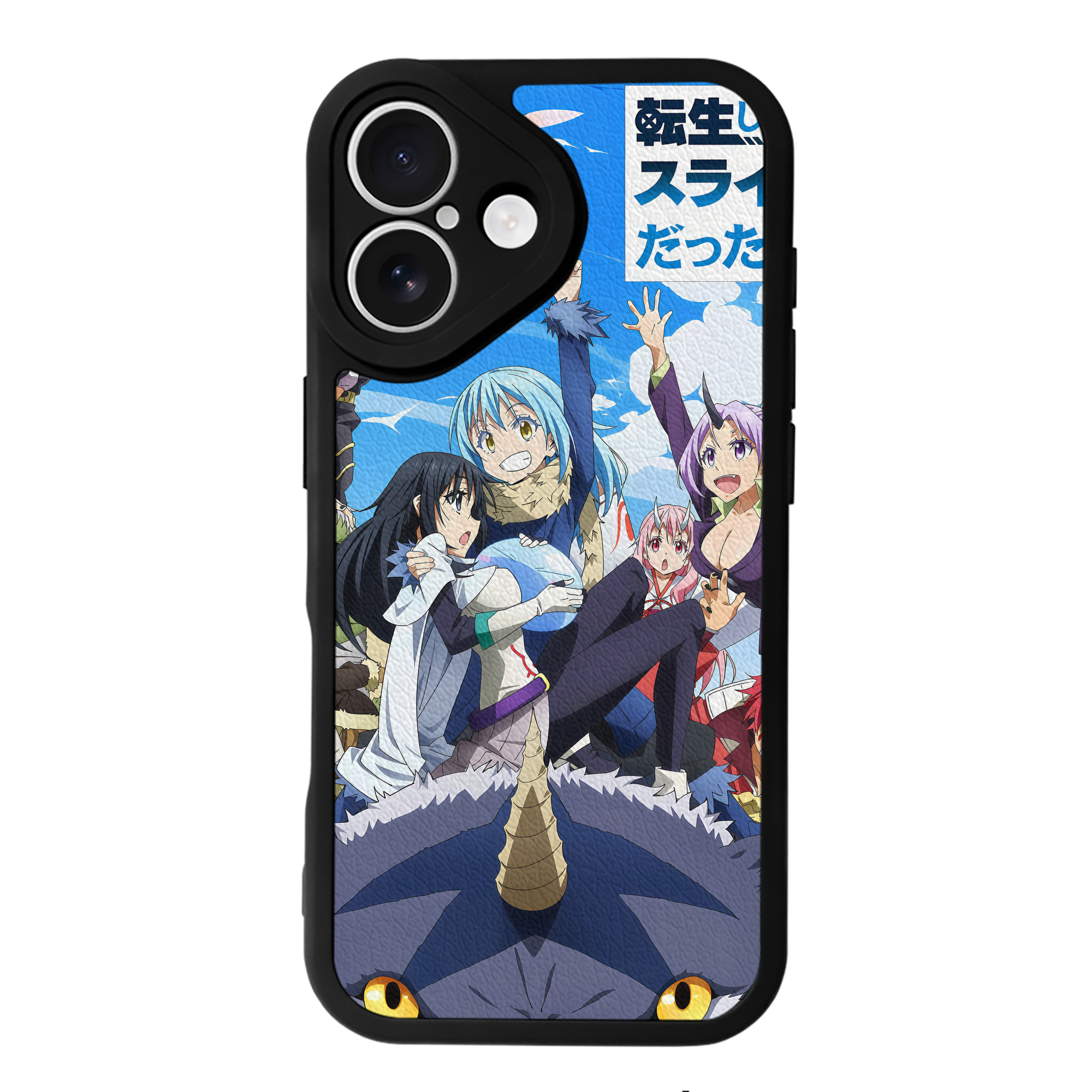 （画像用） 転スラ Regarding Reincarnated to Slime 【iPhone 16シリーズ対応】シリコンスマホケース（レザー調） 材質：シリコン